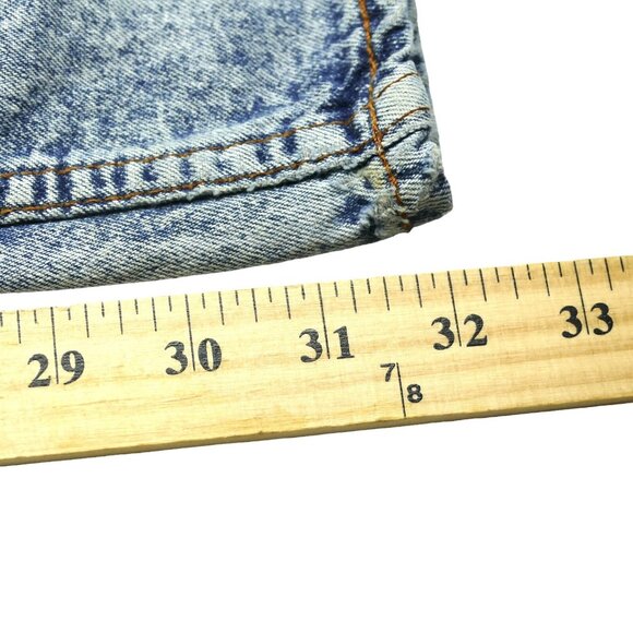 Vintage 80s Skater Levi Strauss Silver Tab Acid Stone Wash Jeans Sz 33 x 34 - Picture 10 of 12